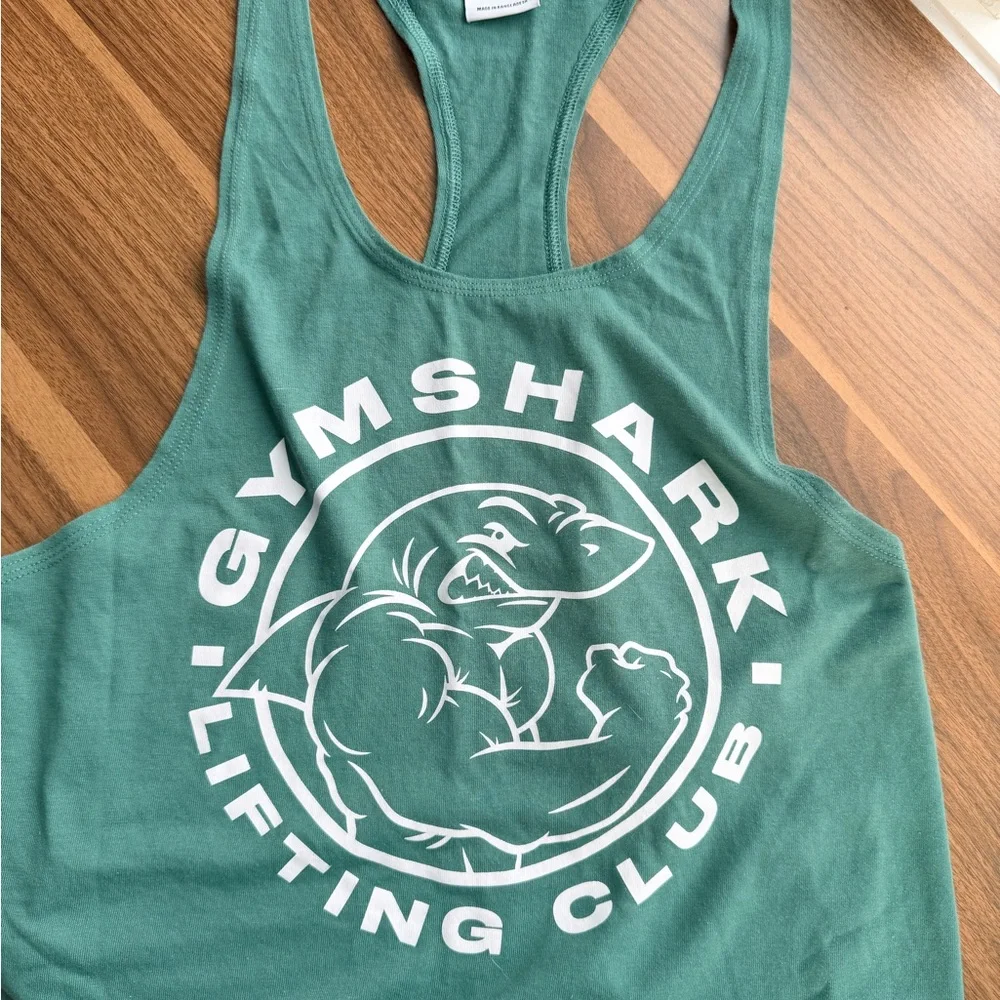Gymshark Teal Men's Tank Top - Picture 2 of 2